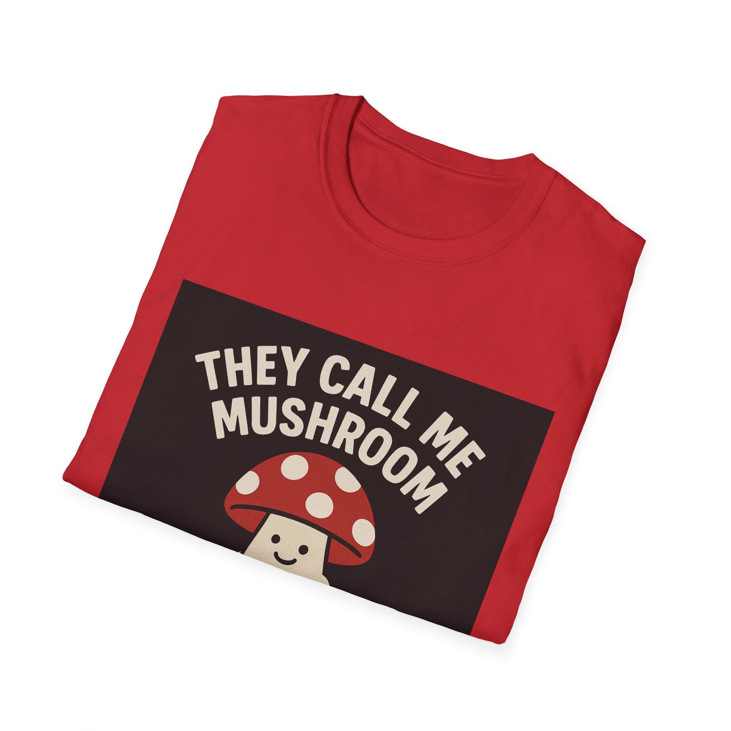 Funny Fungi T-Shirt, Unisex Softstyle Tee, Humorous Gift for Mushroom Lovers, Cute Casual Wear, Nature Lover Shirt