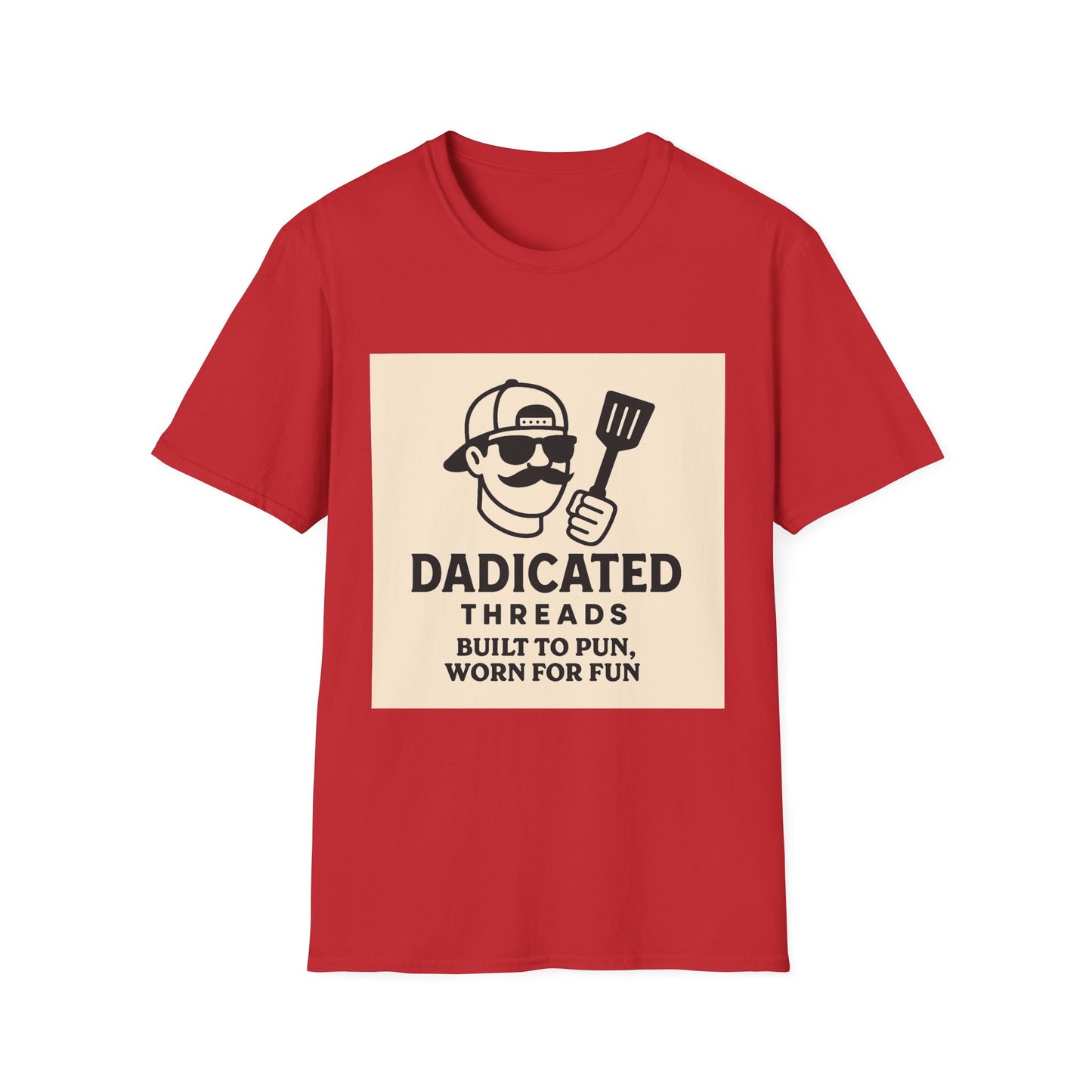 Funny BBQ T-Shirt for Grill Lovers, DADICATED Threads Unisex Softstyle Tee, Perfect Gift for Father's Day, Cookout Humor, Casual Wear
