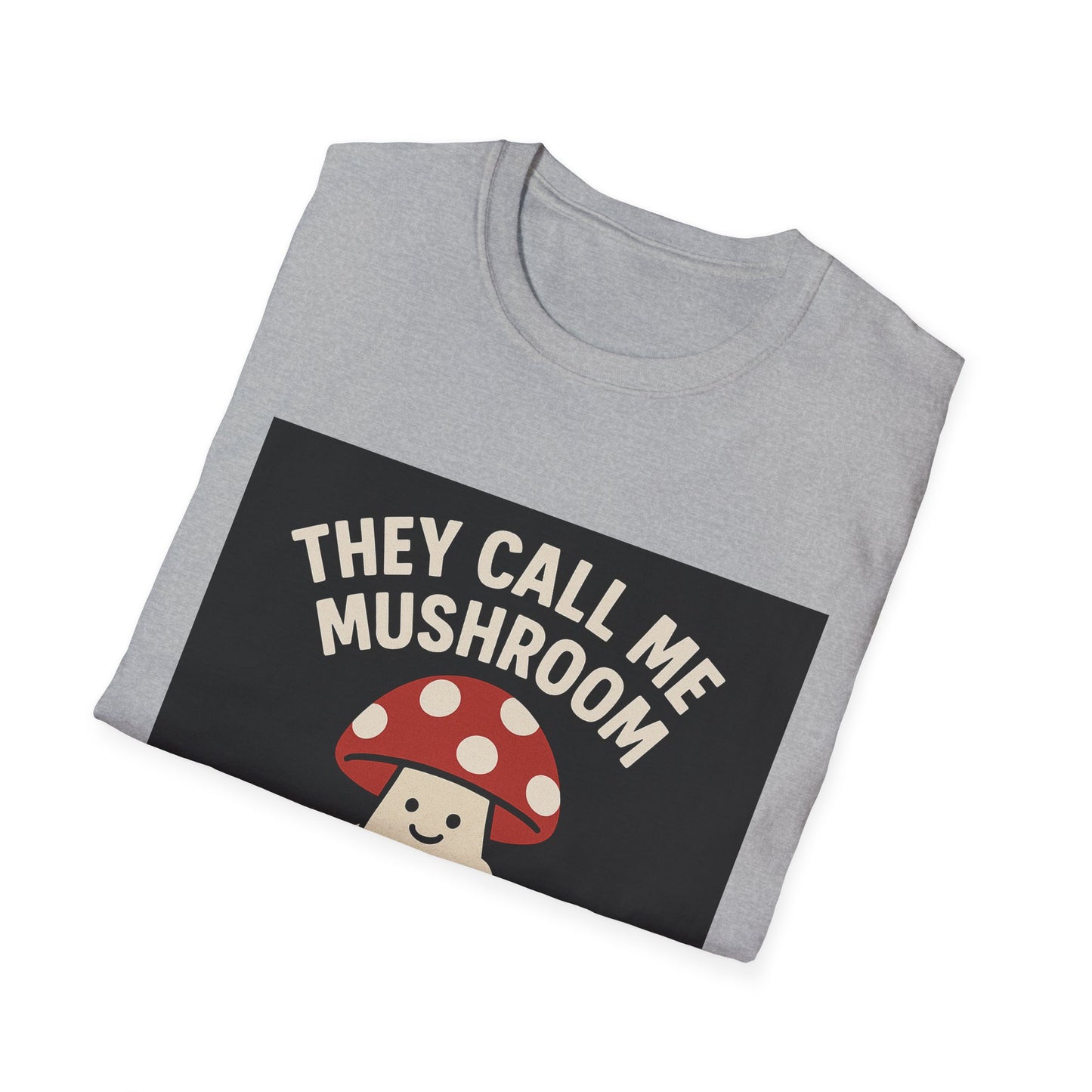 Funny Fungi T-Shirt, Unisex Softstyle Tee, Humorous Gift for Mushroom Lovers, Cute Casual Wear, Nature Lover Shirt