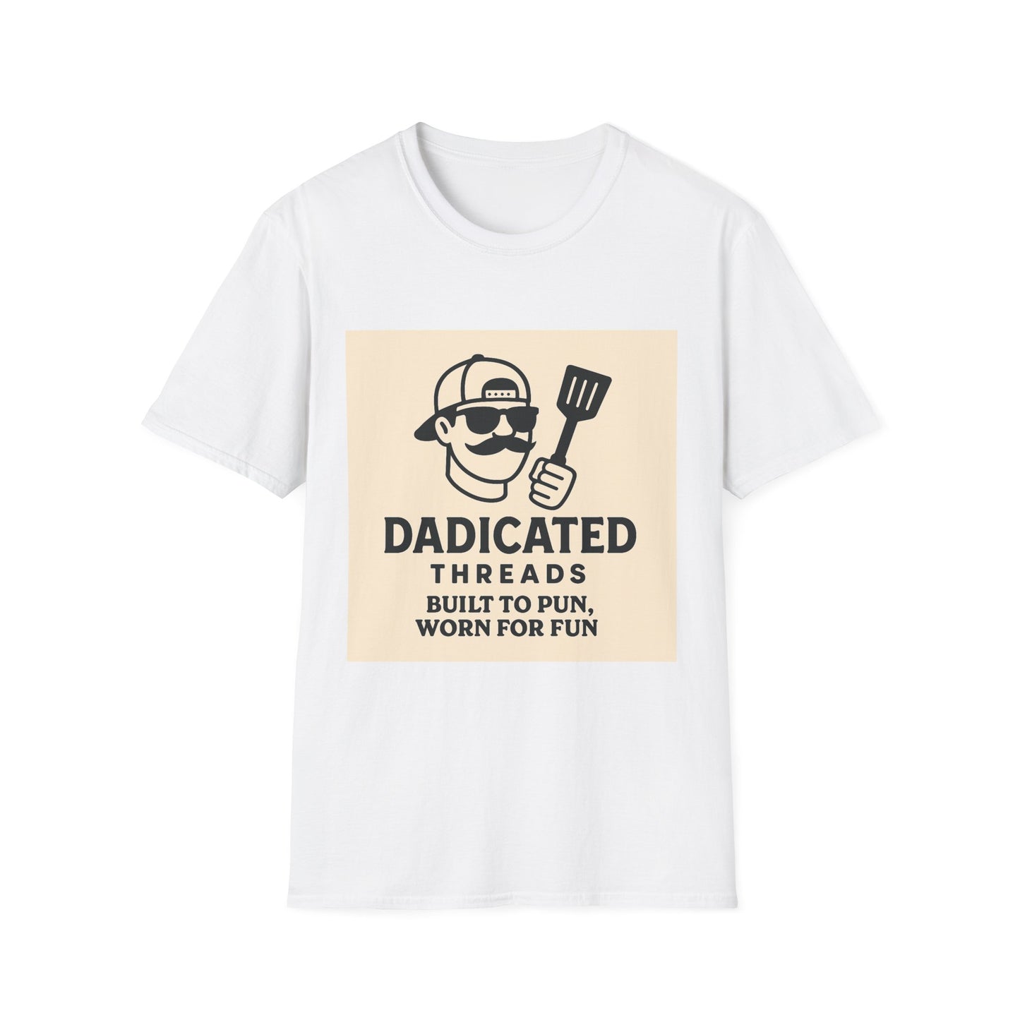 Funny BBQ T-Shirt for Grill Lovers, DADICATED Threads Unisex Softstyle Tee, Perfect Gift for Father's Day, Cookout Humor, Casual Wear
