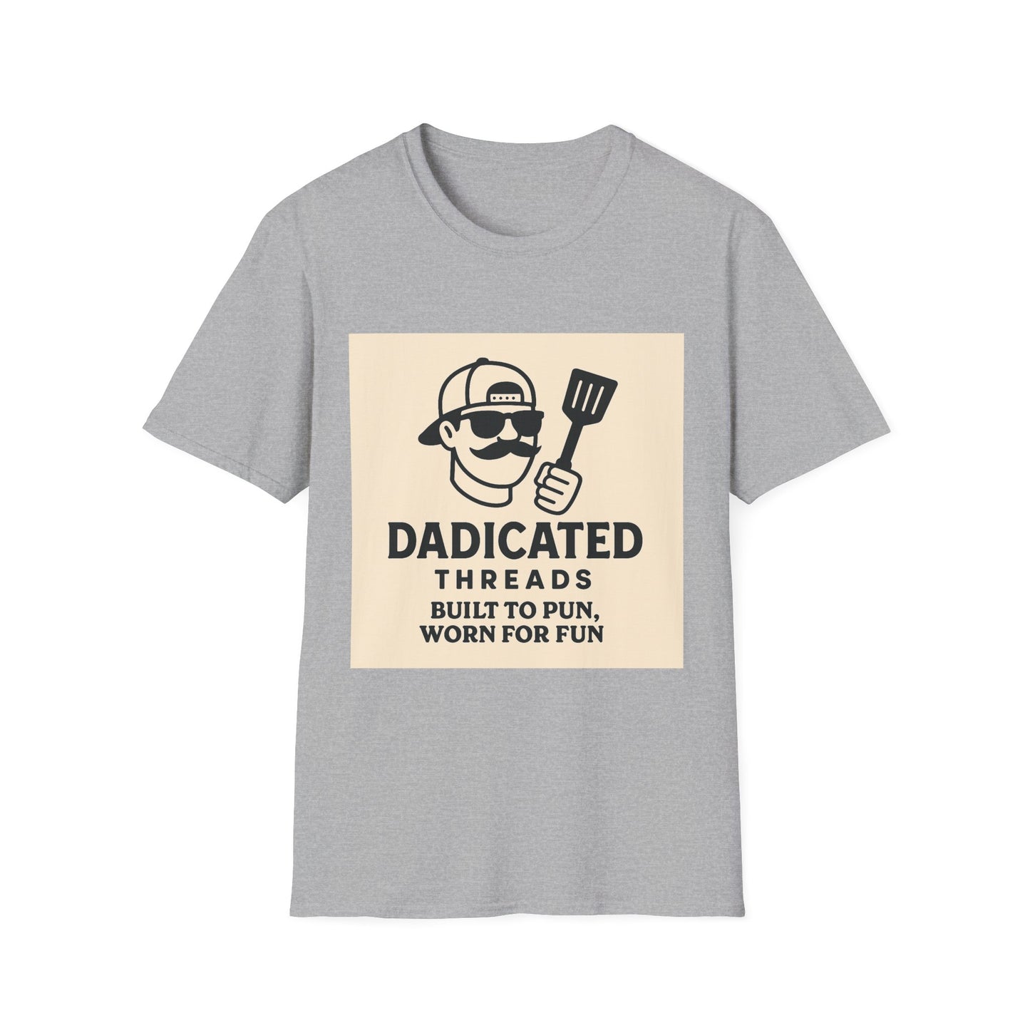 Funny BBQ T-Shirt for Grill Lovers, DADICATED Threads Unisex Softstyle Tee, Perfect Gift for Father's Day, Cookout Humor, Casual Wear