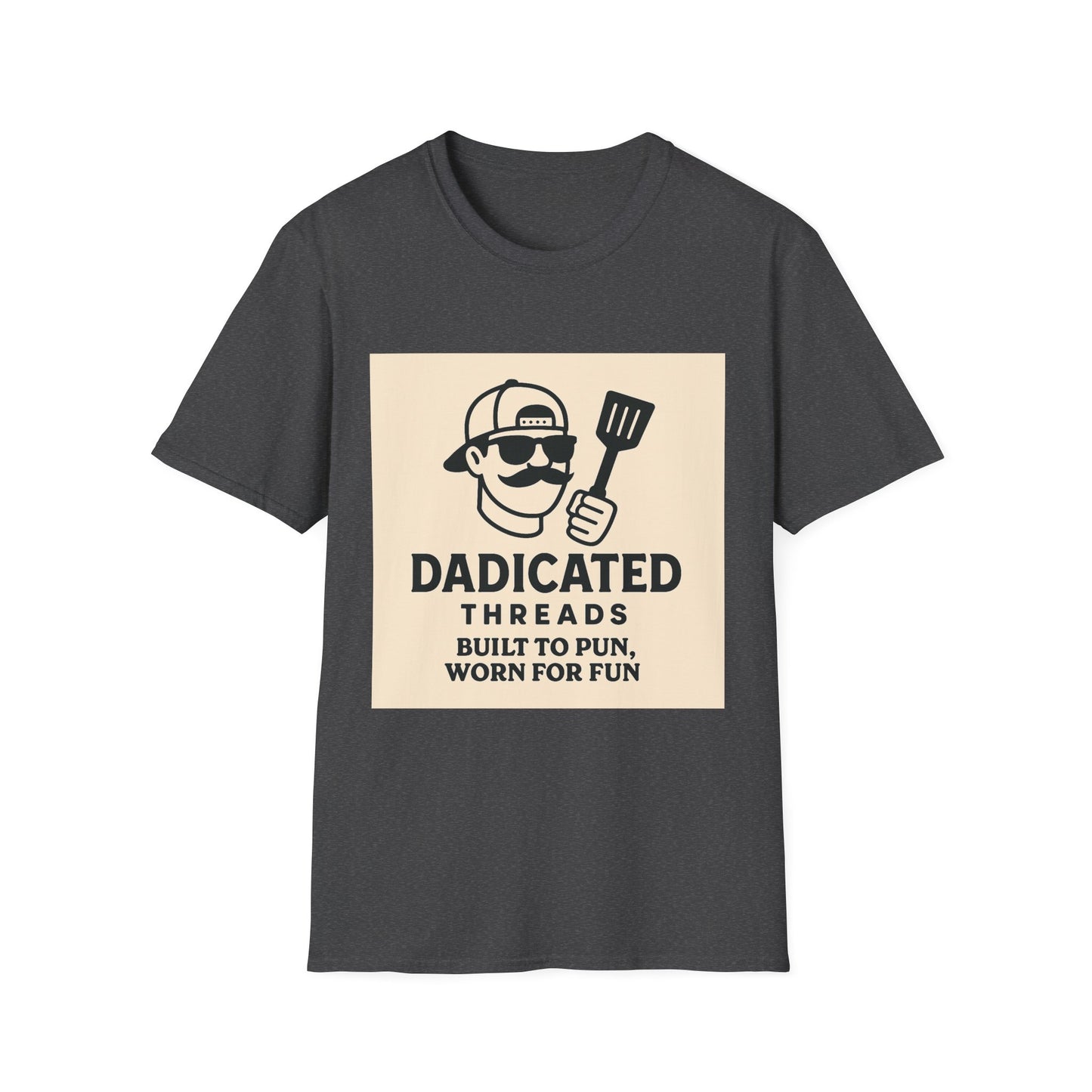 Funny BBQ T-Shirt for Grill Lovers, DADICATED Threads Unisex Softstyle Tee, Perfect Gift for Father's Day, Cookout Humor, Casual Wear