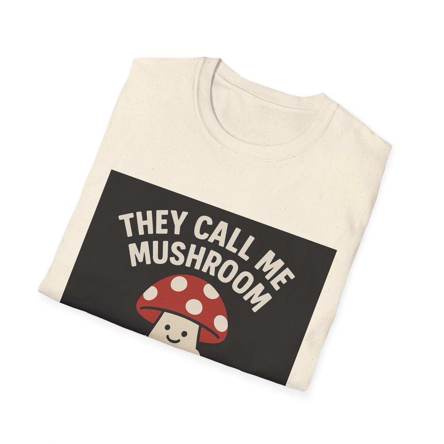 Funny Fungi T-Shirt, Unisex Softstyle Tee, Humorous Gift for Mushroom Lovers, Cute Casual Wear, Nature Lover Shirt