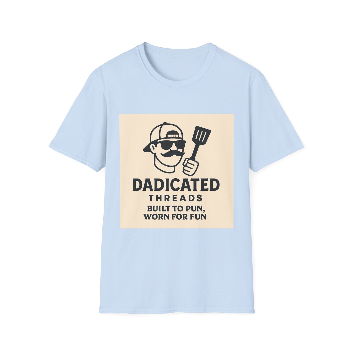 Funny BBQ T-Shirt for Grill Lovers, DADICATED Threads Unisex Softstyle Tee, Perfect Gift for Father's Day, Cookout Humor, Casual Wear