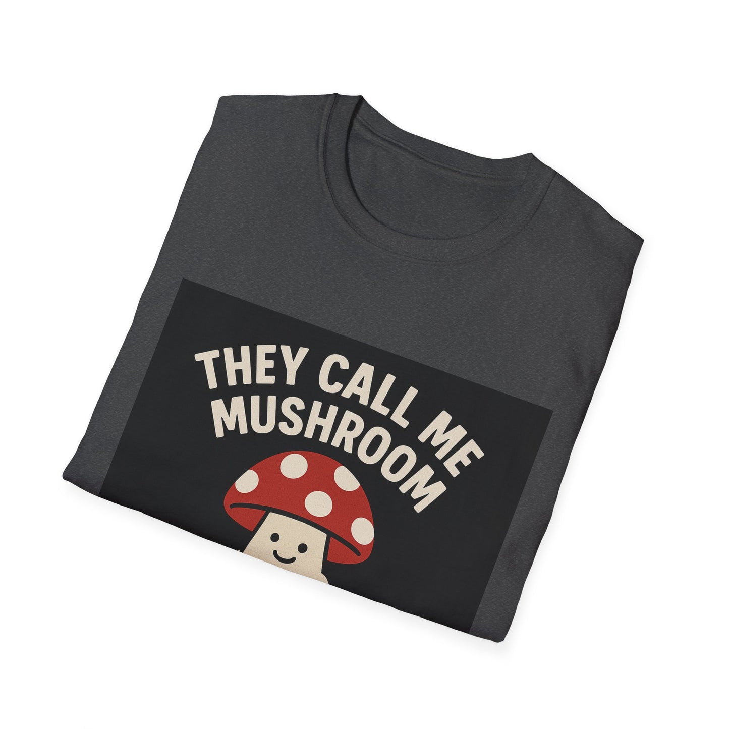 Funny Fungi T-Shirt, Unisex Softstyle Tee, Humorous Gift for Mushroom Lovers, Cute Casual Wear, Nature Lover Shirt