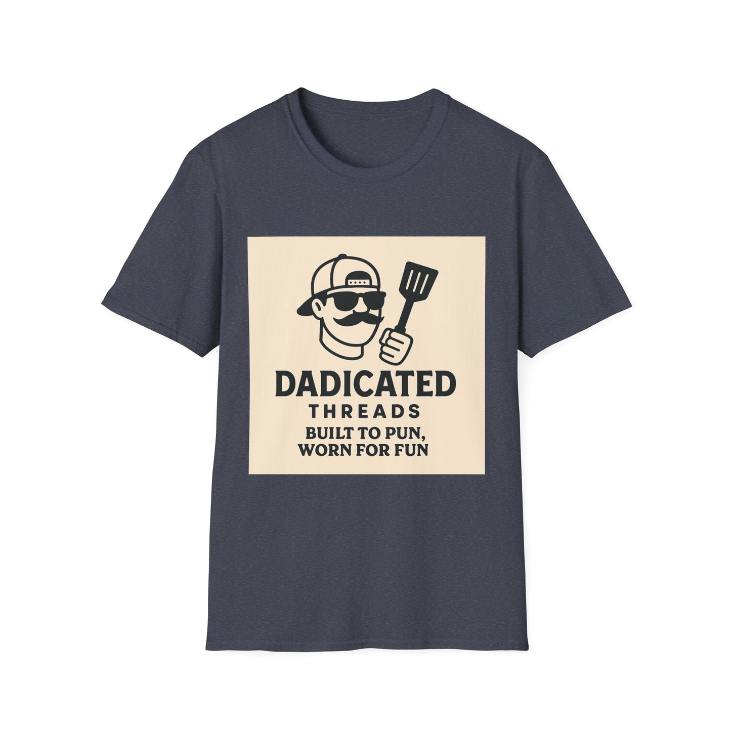 Funny BBQ T-Shirt for Grill Lovers, DADICATED Threads Unisex Softstyle Tee, Perfect Gift for Father's Day, Cookout Humor, Casual Wear