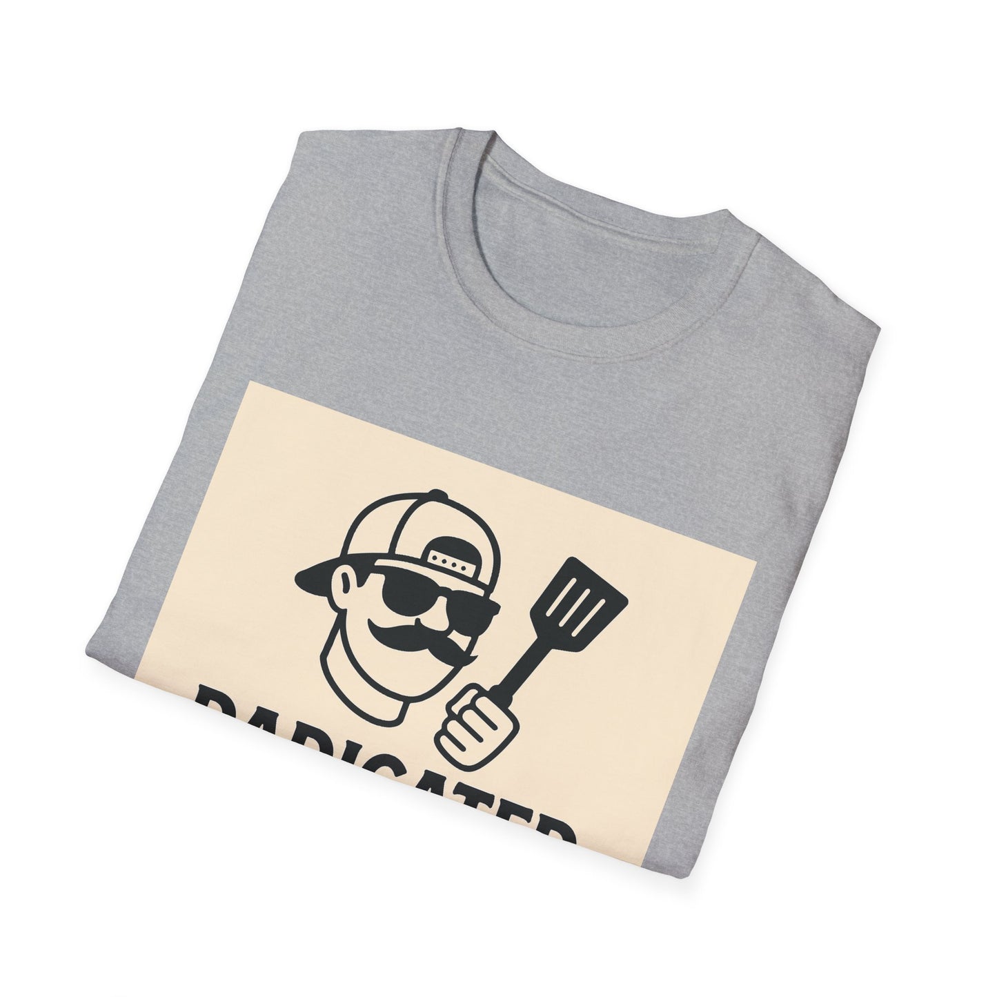Funny BBQ T-Shirt for Grill Lovers, DADICATED Threads Unisex Softstyle Tee, Perfect Gift for Father's Day, Cookout Humor, Casual Wear