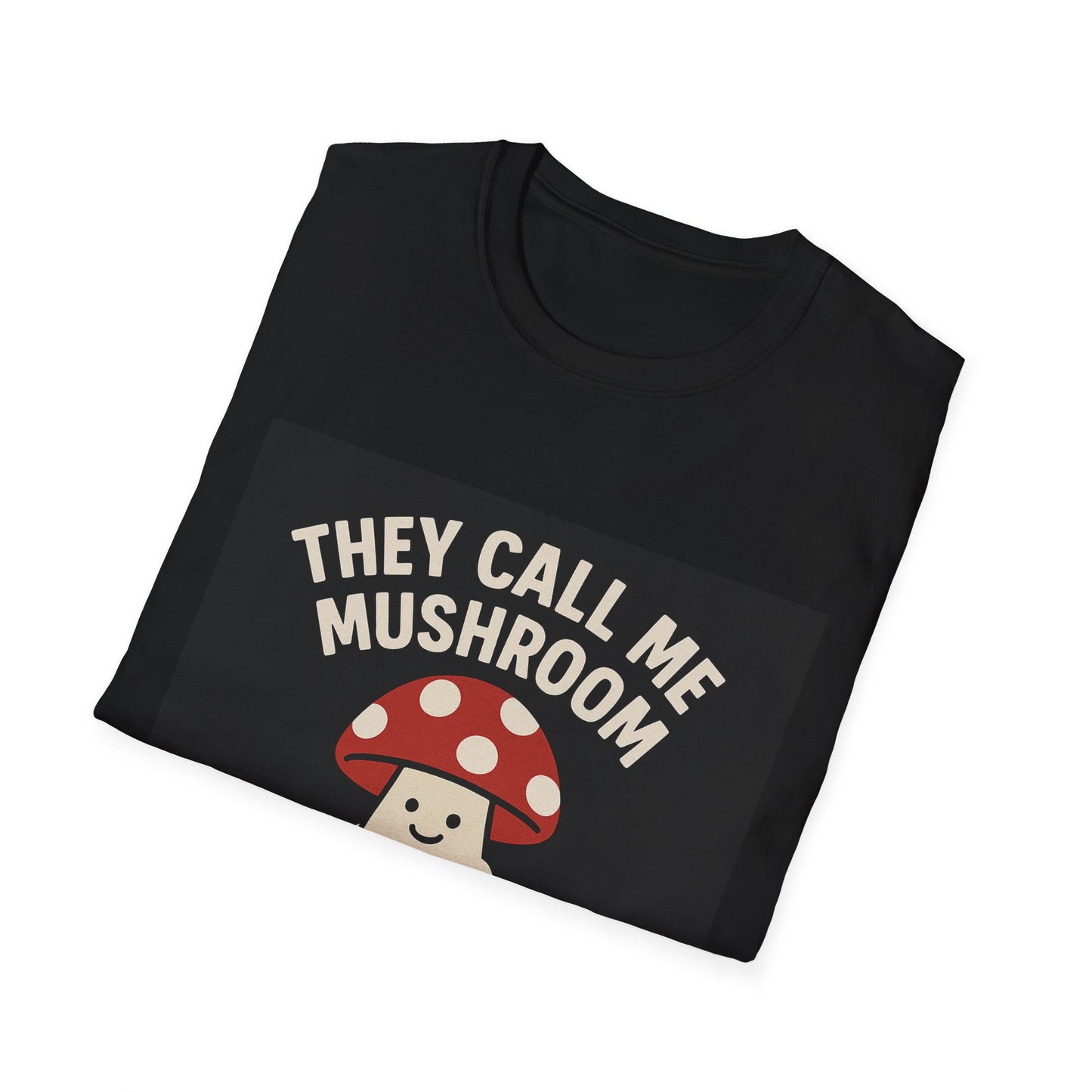 Funny Fungi T-Shirt, Unisex Softstyle Tee, Humorous Gift for Mushroom Lovers, Cute Casual Wear, Nature Lover Shirt