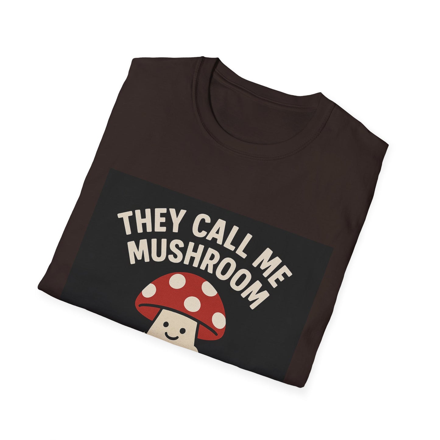 Funny Fungi T-Shirt, Unisex Softstyle Tee, Humorous Gift for Mushroom Lovers, Cute Casual Wear, Nature Lover Shirt
