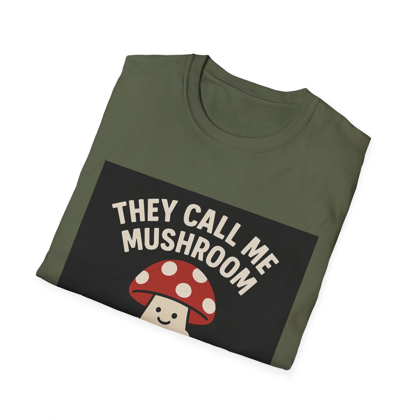 Funny Fungi T-Shirt, Unisex Softstyle Tee, Humorous Gift for Mushroom Lovers, Cute Casual Wear, Nature Lover Shirt