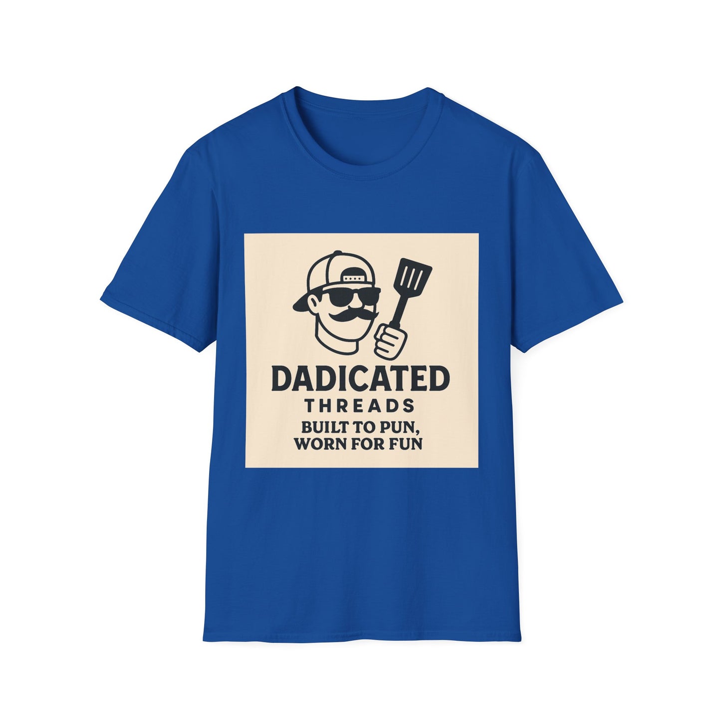 Funny BBQ T-Shirt for Grill Lovers, DADICATED Threads Unisex Softstyle Tee, Perfect Gift for Father's Day, Cookout Humor, Casual Wear