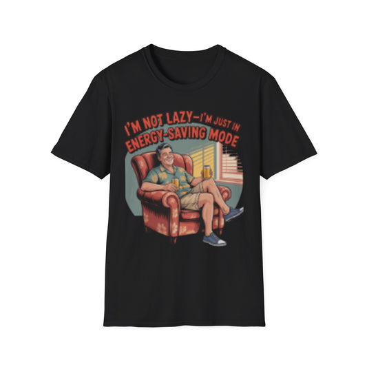 Funny Dad Energy Saving Mode Unisex T-Shirt - Dadicated Threads